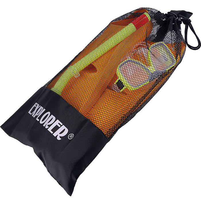 Hu 09戲水三寶收納網袋 可收納蛙鞋 呼吸管 面鏡 可收納防滑鞋溯溪鞋 探險家戶外用品