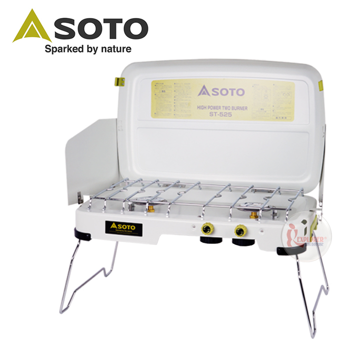 【美品・限定色】SOTO ハイパワーツーバーナー ST-N525 ホワイト SOTO ST-N525 ツーバーナー 限定色 ホワイト 【公式通販】